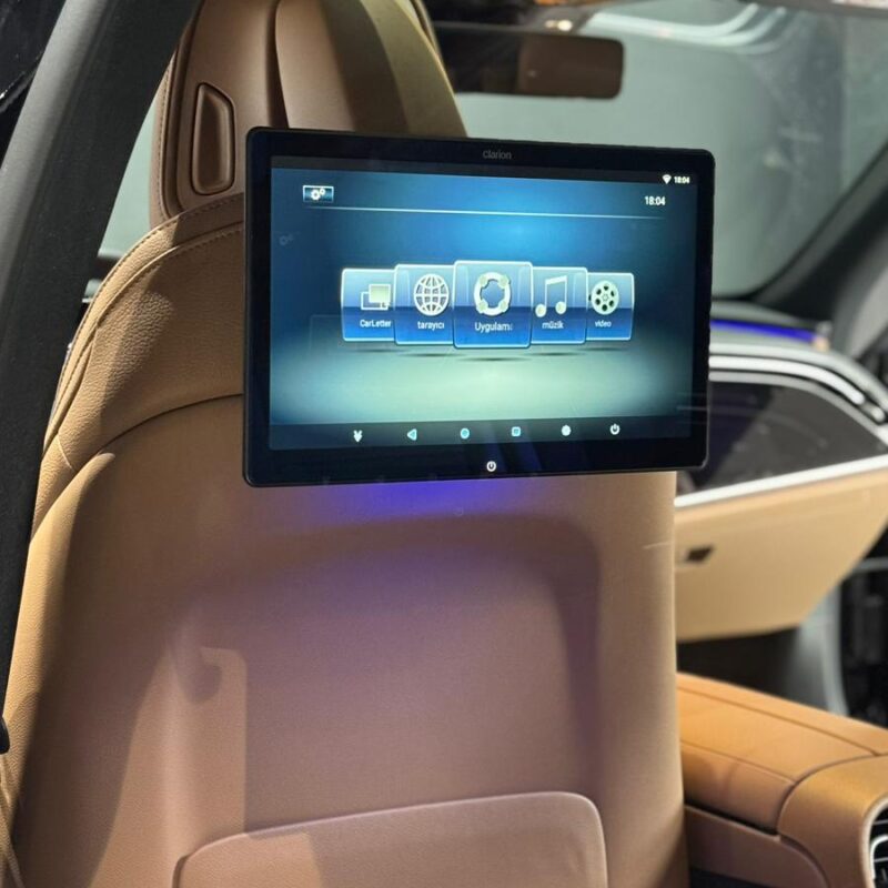 MERCEDES W214 14'' ARKA EĞLENCE PAKETİ AMBİYANS AYDINLATMALI